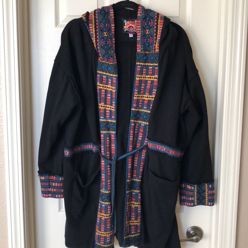 JohnnyWas Embroidered Hooded Jacket